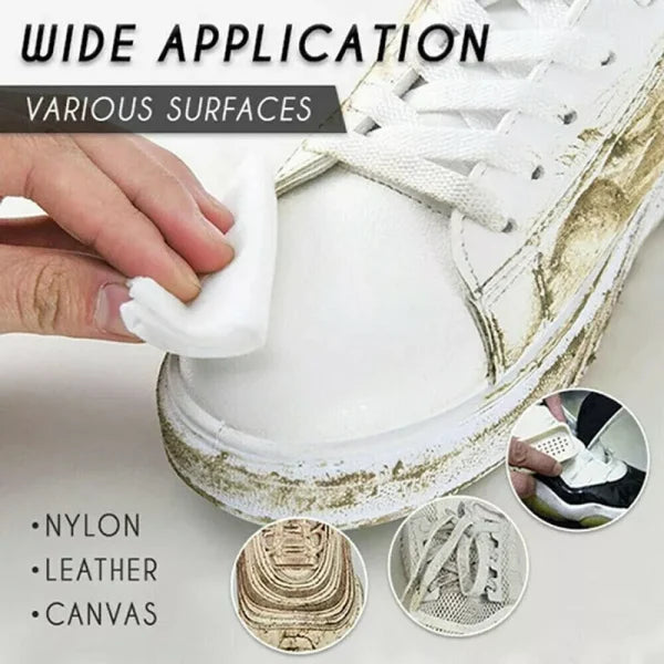 Disposable Shoe Cleaning Wipes | Quick Shine Clean Wet Wipes (80 Wipes In 1 Packet) | Instant Shoe Care | Easy, Mess-free Cleaning