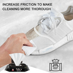Disposable Shoe Cleaning Wipes | Quick Shine Clean Wet Wipes (80 Wipes In 1 Packet) | Instant Shoe Care | Easy, Mess-free Cleaning