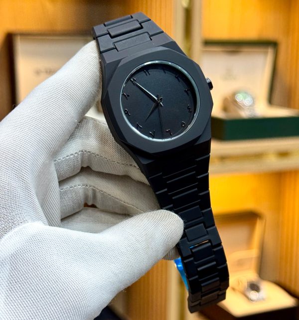 Full Black Aura Quartz Watch – Lightweight Design, , Premium Quality & Finish – Best Quality Analog Watch For Boys – Watch For Men | Full Black Color Watch – With (random Box)