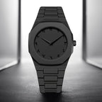 Full Black Aura Quartz Watch – Lightweight Design, , Premium Quality & Finish – Best Quality Analog Watch For Boys – Watch For Men | Full Black Color Watch – With (random Box)