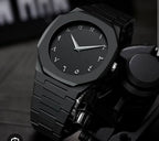 Full Black Aura Quartz Watch – Lightweight Design, , Premium Quality & Finish – Best Quality Analog Watch For Boys – Watch For Men | Full Black Color Watch – With (random Box)