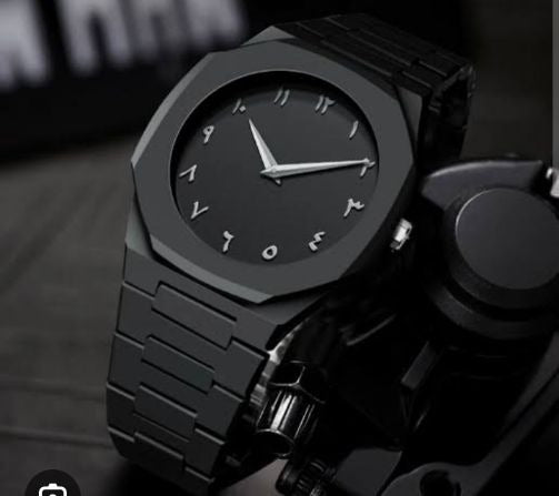 Full Black Aura Quartz Watch – Lightweight Design, , Premium Quality & Finish – Best Quality Analog Watch For Boys – Watch For Men | Full Black Color Watch – With (random Box)
