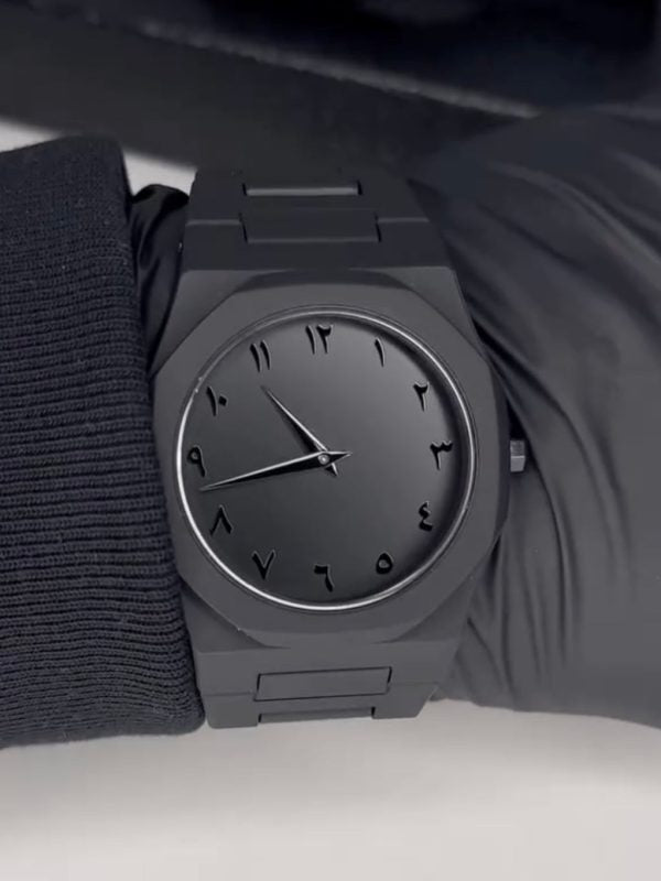 Full Black Aura Quartz Watch – Lightweight Design, , Premium Quality & Finish – Best Quality Analog Watch For Boys – Watch For Men | Full Black Color Watch – With (random Box)