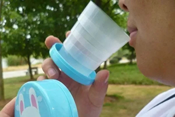 Pack Of 2 Magic Glass For Kids, Folding Collapsible Magic Cup, Foldable Mug Glass For Travel, Outdoors, Hiking (random Color)